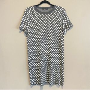 MaxMara Weekend Herringbone Print Knit Shift Dress